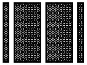 File cnc mẫu cổng 4 cánh bông tuyết