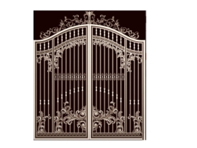 File cnc mẫu cổng nhôm đúc 2 cánh