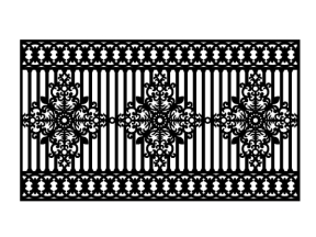 File cnc mẫu hàng rào dxf mới nhất