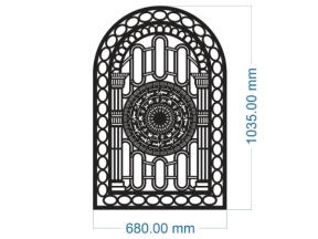 File cnc mẫu hàng rào trống đồng