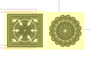 File cnc mẫu hoa lá tây trần nhà