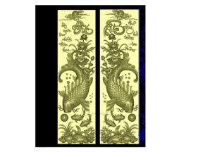 File cnc mẫu tranh cá phúc đức