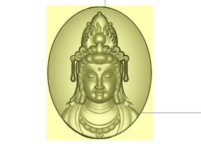 File cnc Phật Bà Quan Âm đẹp mắt trên Jdpaint