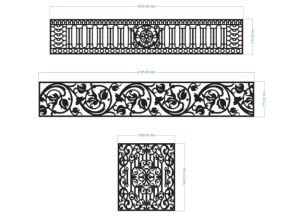 File cnc thiết kế 3 lan can đẹp nhất hiện nay