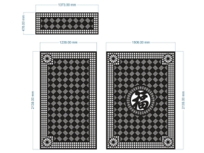 File cnc thiết kế cổng 2 cánh chữ phúc