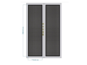 File cnc thiết kế cổng 2 cánh đơn giản nhất