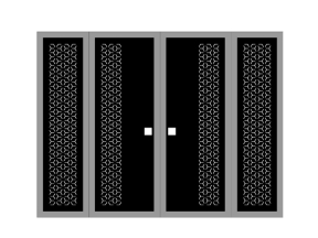 File cnc thiết kế cổng 4 cánh bông tuyết