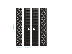 File cnc thiết kế cổng 4 cánh bông tuyết mới