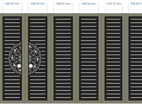 File cnc thiết kế cổng 6 cánh trống đồng đơn giản