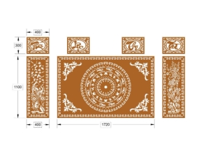 File cnc thiết kế cổng phúc lộc thọ tài cnc
