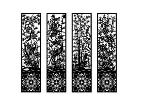 File cnc thiết kế cổng tùng cúc trúc mai dương