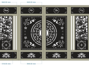 File cnc thiết kế cổng xuân hạ thu đông