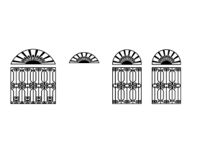 File cnc thiết kế cửa sắt bản vẽ đẹp