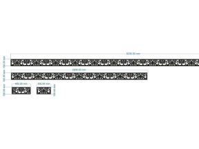 File cnc thiết kế diềm mái kính bản vẽ đẹp dxf