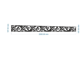 File cnc thiết kế diềm mái kính dxf