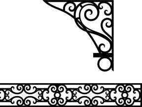 File cnc thiết kế diềm và ke góc mái kính