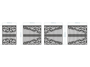 File cnc thiết kế hàng rào file cad mới