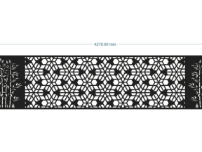 File cnc thiết kế hàng rào hoa văn trúc