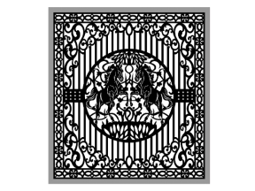 File cnc thiết kế hàng rào ngựa đẹp