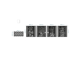 File cnc thiết kế hàng rào tùng cúc trúc mai âm bản vẽ mới nhất