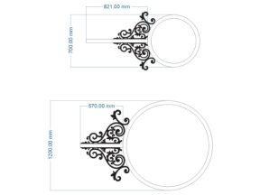 File cnc thiết kế hoa góc mái kính dxf