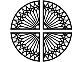 File cnc thiết kế hoa văn mái kính tròn