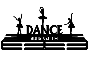 File cnc thiết kế huy chương múa bale