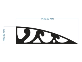 File cnc thiết kế ke góc mái kính dxf
