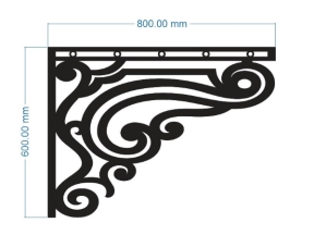 File cnc thiết kế ke góc mái kính mới