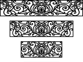 File cnc thiết kế lan can 5 kích thước thiết kế dxf