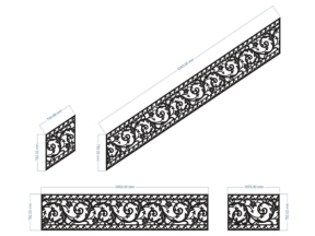 File cnc thiết kế lan can cầu thang