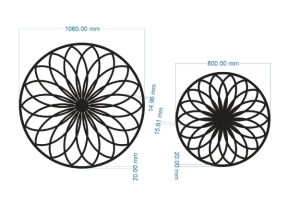 File cnc thiết kế mái kính tròn giữa