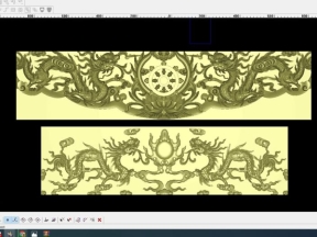 File cnc thiết kế rồng chầu mặt nguyệt và bánh xe pháp luân