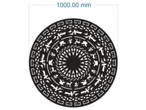 File cnc thiết kế trống đồng file cad mới nhất dxf