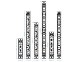 File cnc thiết kế trụ cột hoa văn đẹp