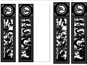 File cnc thiết kế vách cổng tài lộc dxf