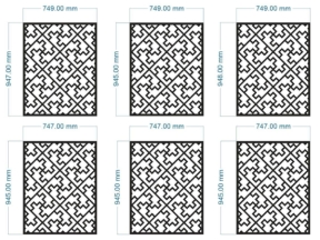 File cnc thiết kế vách ngăn chữ vạn 6 kích thước xây dựng