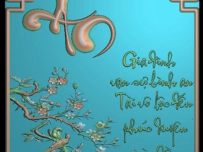 File cnc tranh chữ An