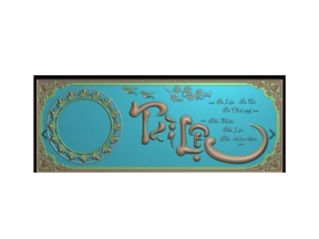 File cnc tranh chữ tài lộc mới nhất