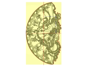 File cnc tranh quạt phượng cnc