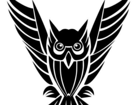 File CNC Tribal owl bird - Mẫu cắt CNC Chim cú mèo 2D