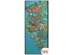 File cnc tứ linh Rồng góc đẹp