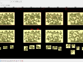 File cnc tứ quý trang trí siêu hót