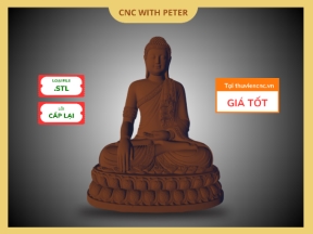 File CNC Tượng Phật Tổ - Ngồi Tòa Sen - STL 3d- Mẫu Tâm Linh