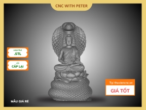 File CNC Tượng Phật Và Rắn Naga - STL 3D - Mẫu Nghệ Thuật