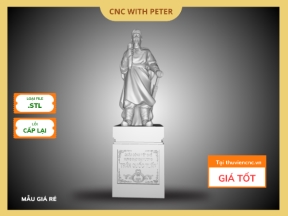 File CNC Tượng Trần Quốc Tuấn – STL 3D Lịch Sử – Mẫu Anh Hùng Dân Tộc Đẹp