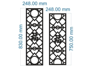 File cnc vách chữ phúc 2 diện tích xây dựng