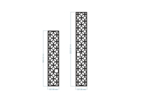 File cnc vách cổng mẫu họa tiết đa giác