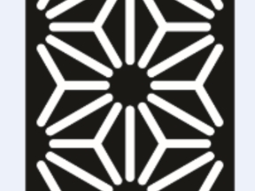 File cnc vách cổng mẫu họa tiết đơn giản cad cắt âm