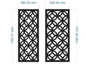 File cnc vách cửa sắt đồng tiền